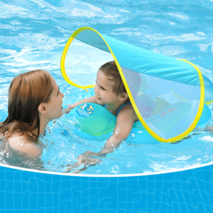 Blue Baby Pool Floats With Canopy 2