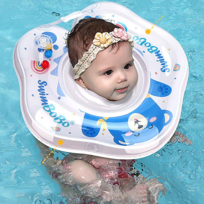 Blue Bear Baby Pool Neck Floats 1