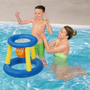 Floating Basketball Pool Toy Game Set Blue