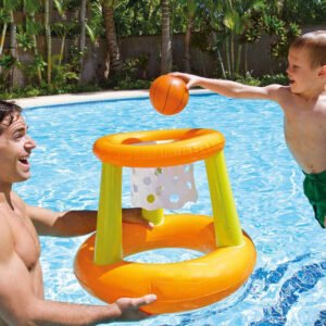 Floating Basketball Pool Toy Game Set Orange