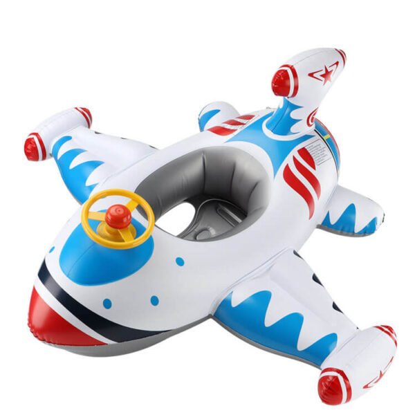 Inflatable Kiddie Pool Floats With Airplane Cartoon Style 4