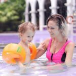 Orange Baby Pool Arm Floats 1