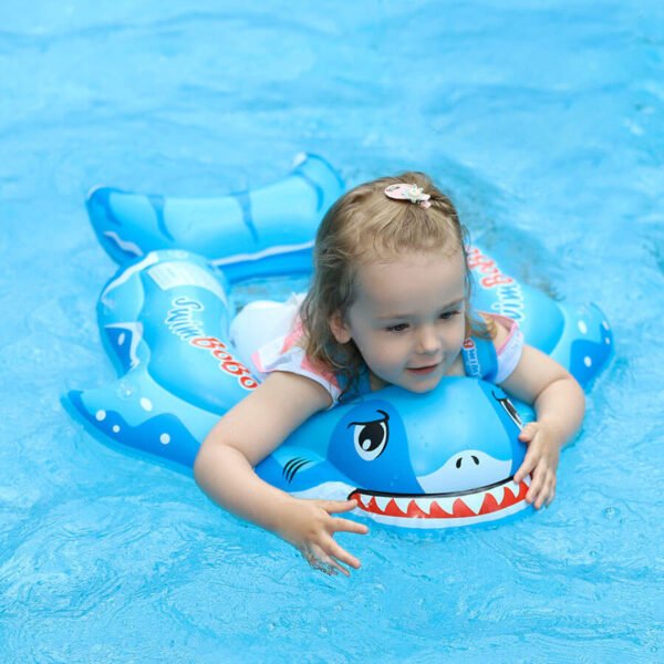 Shark Baby Pool Floats With Shade 2