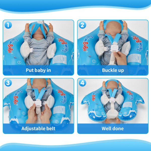 Shark Baby Pool Floats With Shade 5