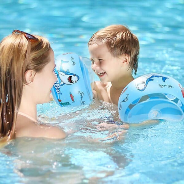 Shark Printed Baby Pool Arm Floats 2