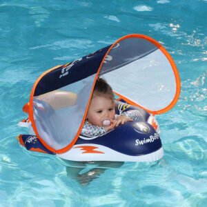 Spaceship Baby Pool Floats With Shade 1