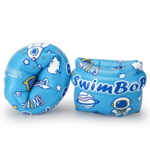 Spaceship Printed Baby Pool Arm Floats blue 2