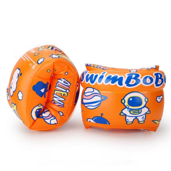 Spaceship Printed Baby Pool Arm Floats orange 3