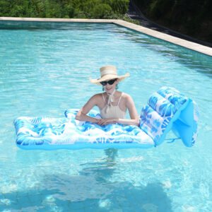 Blue Tropical Pool Floating Lounger 3