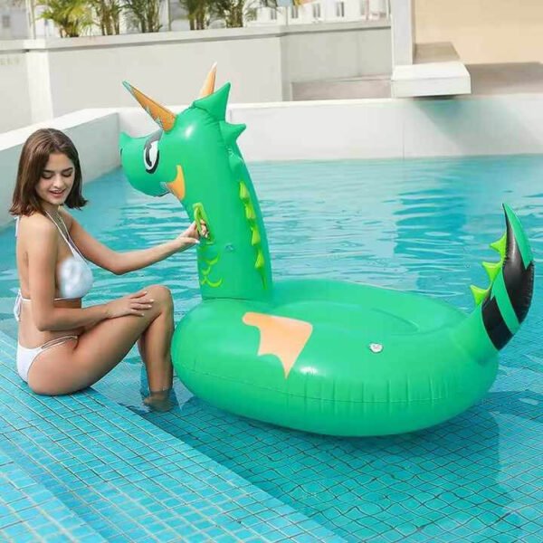 Magical Green Dragon Pool Float 2