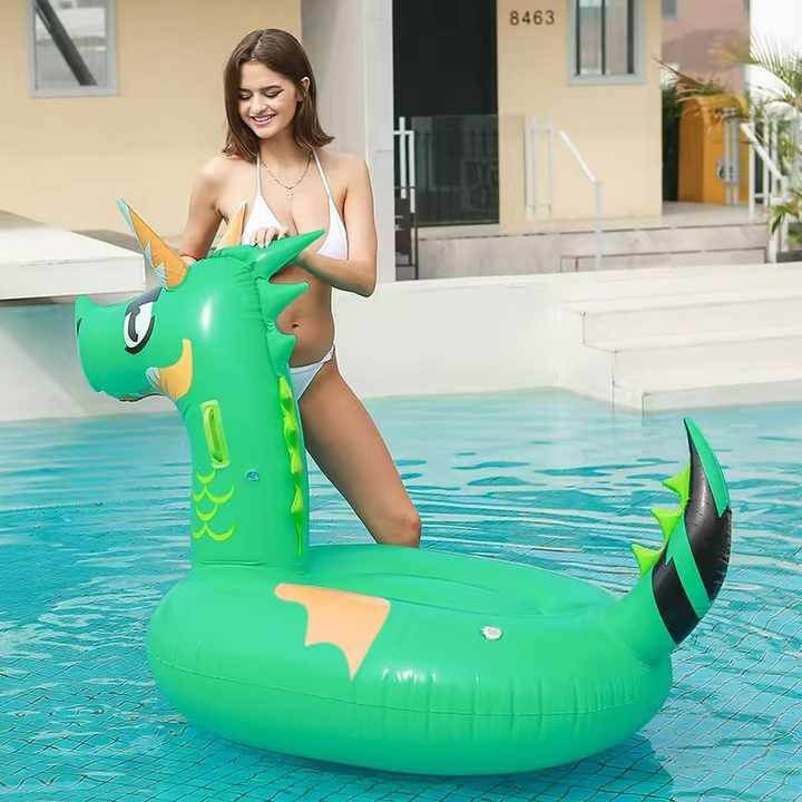 Magical Green Dragon Pool Float 3