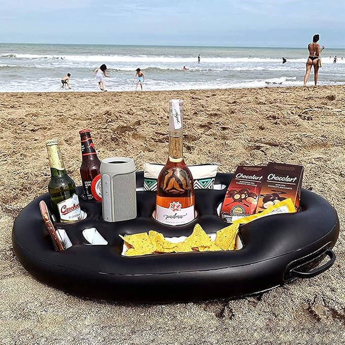 Luxury Black Floating Drinking Holder Party Tray 2