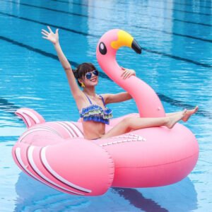 Luxury Pink Flamingo Float for Paradise Pool Fun 2