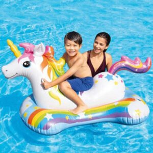 Magical Rainbow Unicorn Pool Float 2