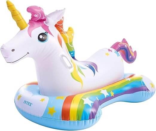 Magical Rainbow Unicorn Pool Float 3