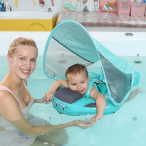 Mambobaby Pool Float With Canopy Green 4