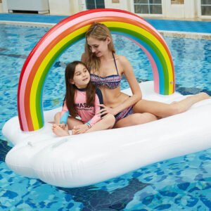 Rainbow Cloud Swimming Pool Lounge Float 3