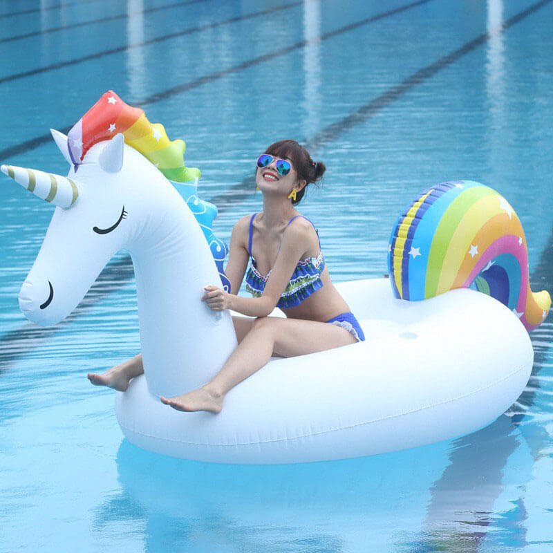 Rainbow Fantasy Unicorn Float for Pool 2