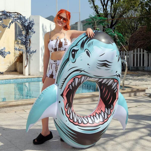 Giant Big Mouth Shark Pool Float 2